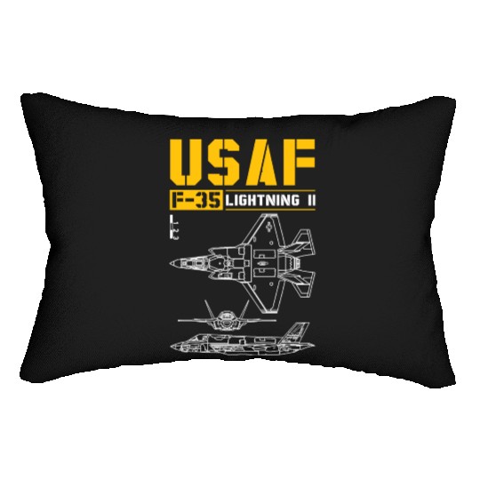 F 35 Lightning II Lumbar Pillows