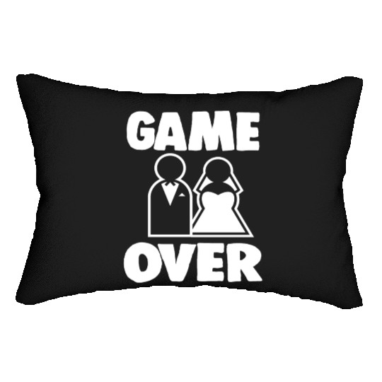 Wedding Bachelor Bachelorette Party Game Over Lumbar Pillows