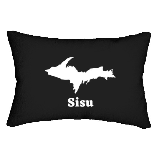 Sisu Upper Peninsula Michigan Yooper U.P. 906 Lumbar Pillows