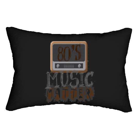 80s music lover 80s music matters3 Lumbar Pillows