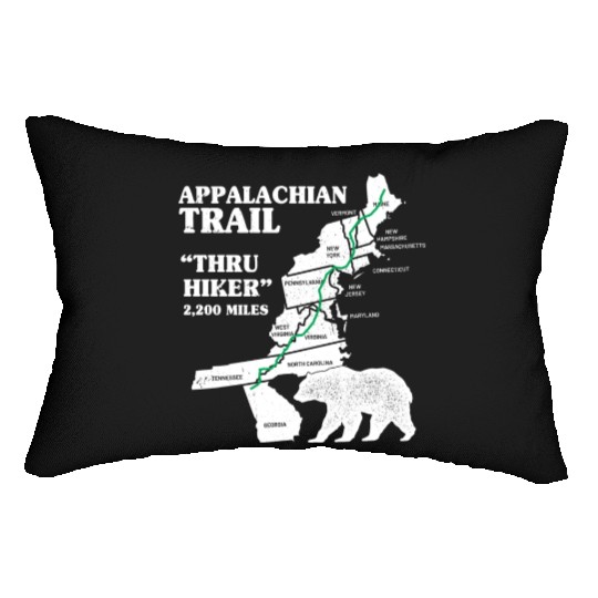 Thruh Hiker, Appalachian Trail - US Trail Lumbar Pillows