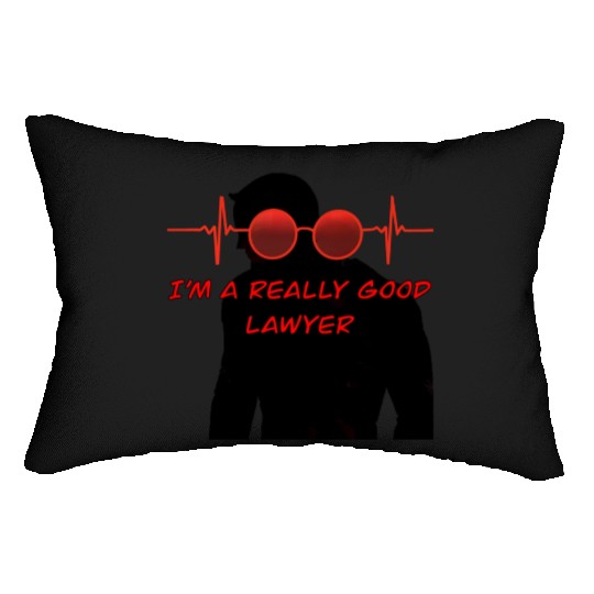 Daredevil heart beat no way home body shadow Lumbar Pillows
