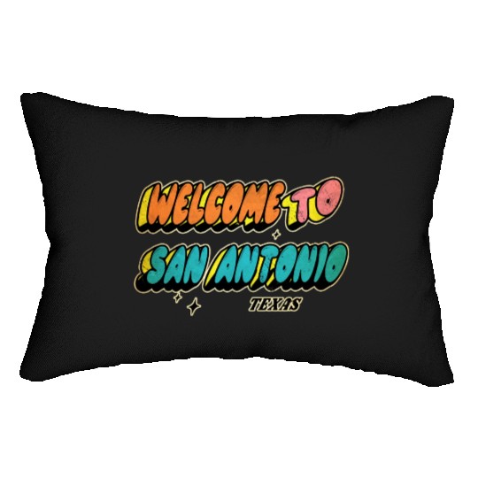 Welcome to San Antonio Texas Design Lumbar Pillows