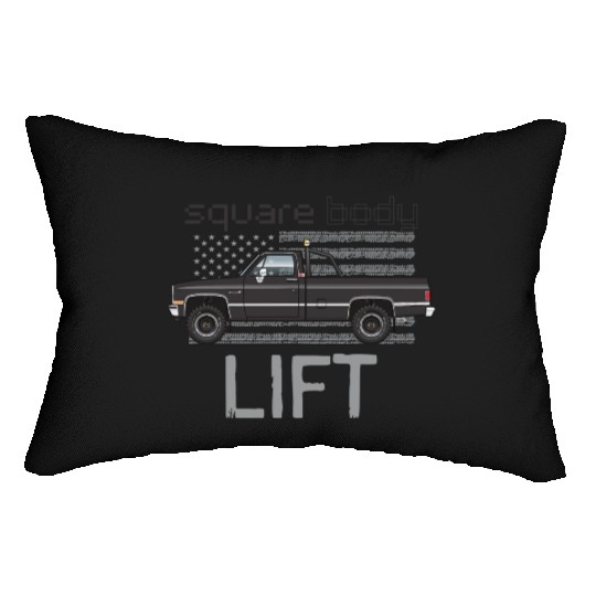 Square Body Lift Black Lumbar Pillows
