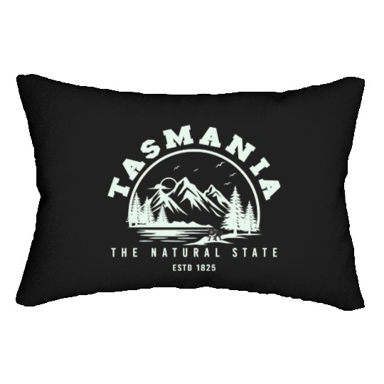 Tasmania natural state Lumbar Pillows