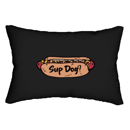 Hot Dog food lover Lumbar Pillows