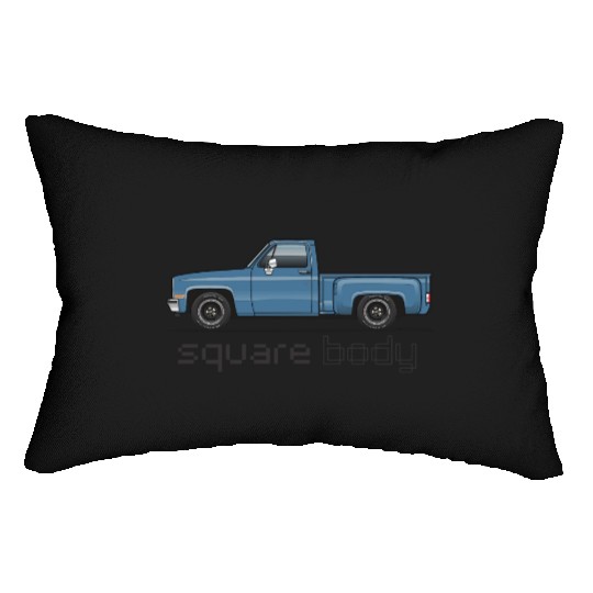 Square Body Blue Lumbar Pillows