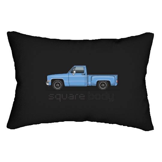 Square Body Light Blue Lumbar Pillows
