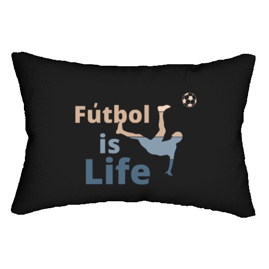 Football is life Lumbar Pillows