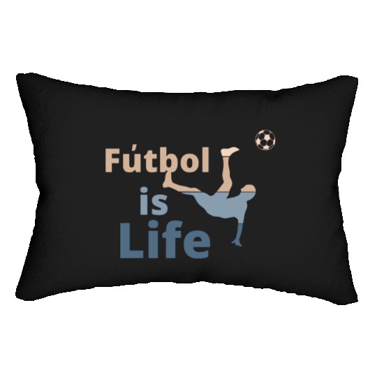Football is life Lumbar Pillows