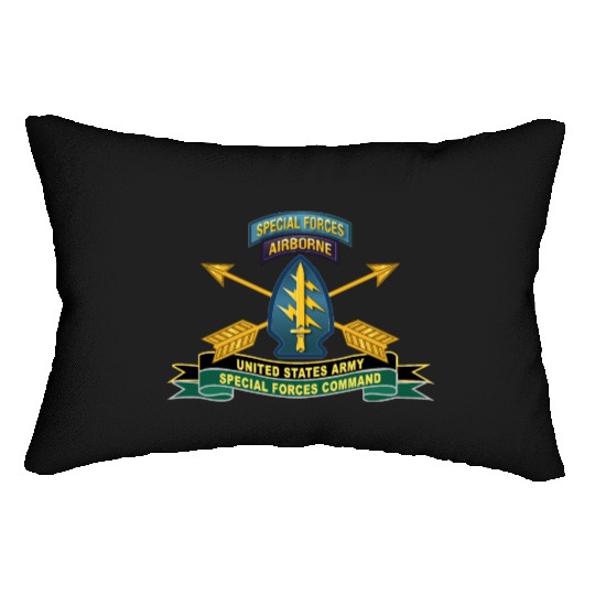 Army US Army Special Forces Command SSI Lumbar Pillows