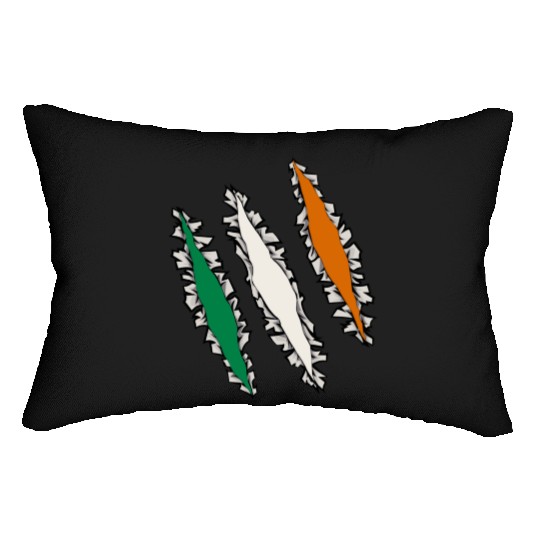 Slashed Ireland Flag | Irish Men Women Lumbar Pillows