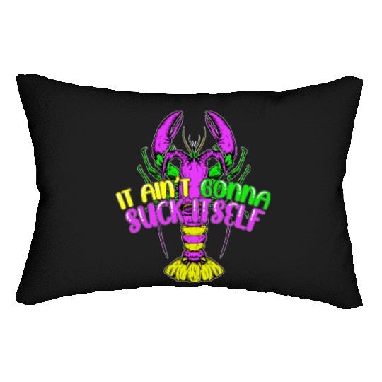 Funny Lobster Mardi Gras Lumbar Pillows
