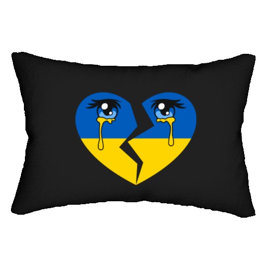 Tears For Ukraine Stand With Ukraine Lumbar Pillows