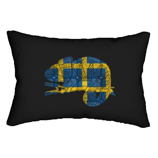 COLORFUL CHAMELEON, WILD CHAMELEON, wild life, CHA Lumbar Pillows