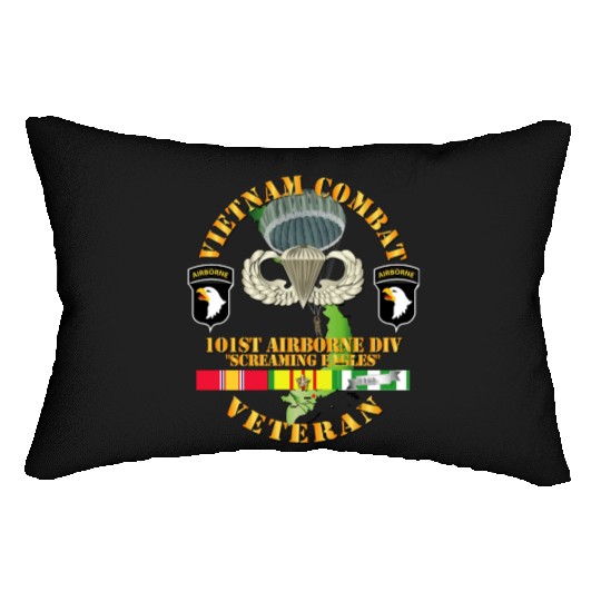 Army Vietnam Combat Veteran w 101st Airborne Div S Lumbar Pillows