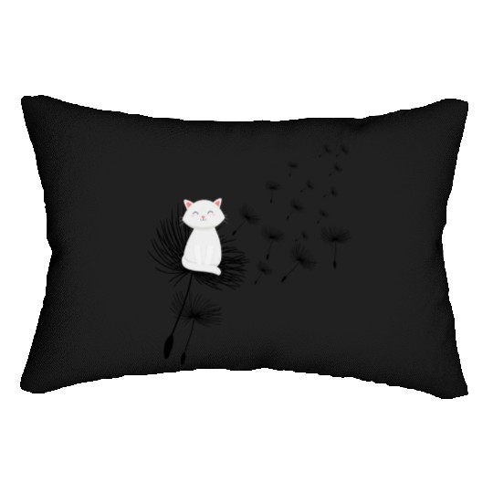 Novelty Feline Dandelions Fur Parent Furry Pets Lumbar Pillows
