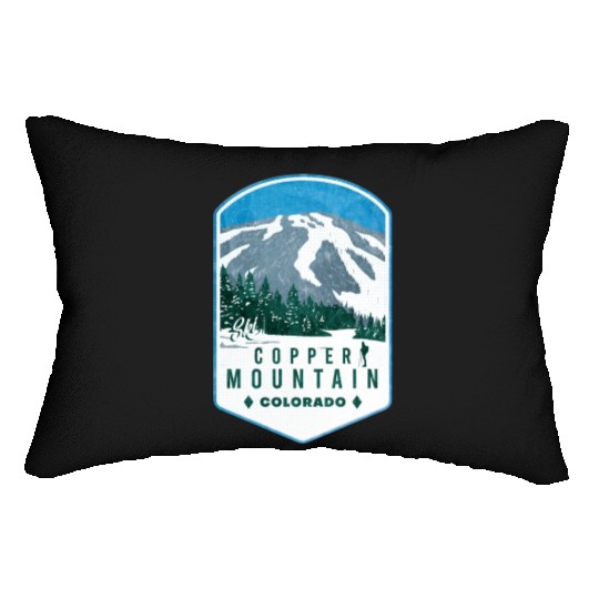 Copper Mountain Colorado Ski Lumbar Pillows