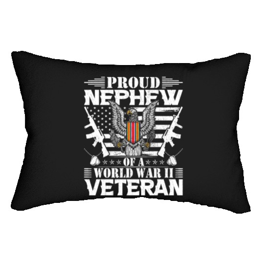 Proud Nephew of a World War Il Veteran Lumbar Pillows