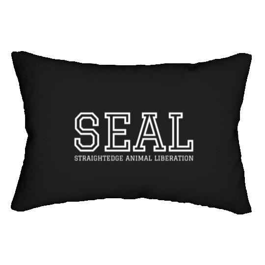 SEAL Straight Edge Animal Liberation | Vegan Lumbar Pillows