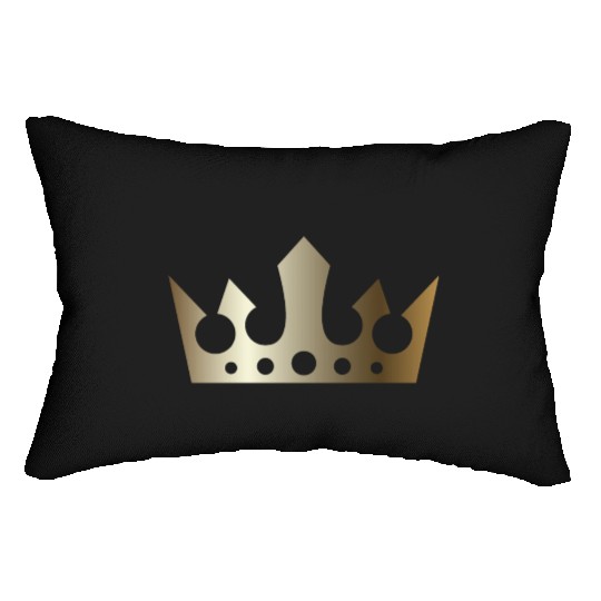 VIP golden crown king gold vector image monarch Lumbar Pillows