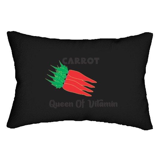 carrot vegetable Lumbar Pillows