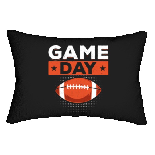 Retro American Football Game Day Lumbar Pillows