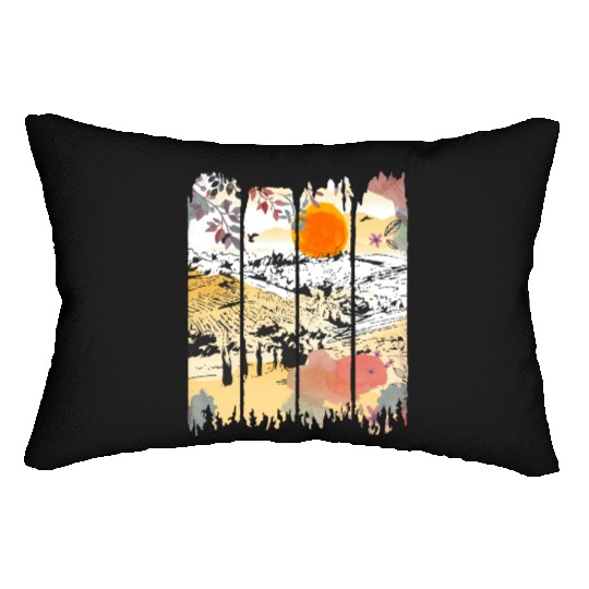 A Wilderness Somewhere, Trees and Nature, Mist Lumbar Pillows