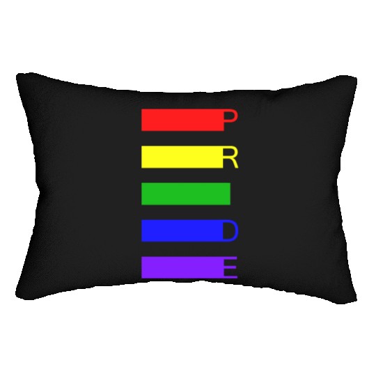 PRIDE Rainbow Flag Colors Lumbar Pillows