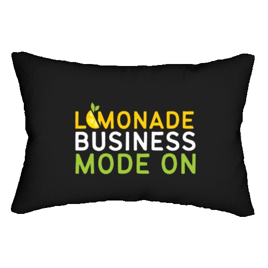 Lemonade Business Mode On Lemon Juice Boss Lumbar Pillows