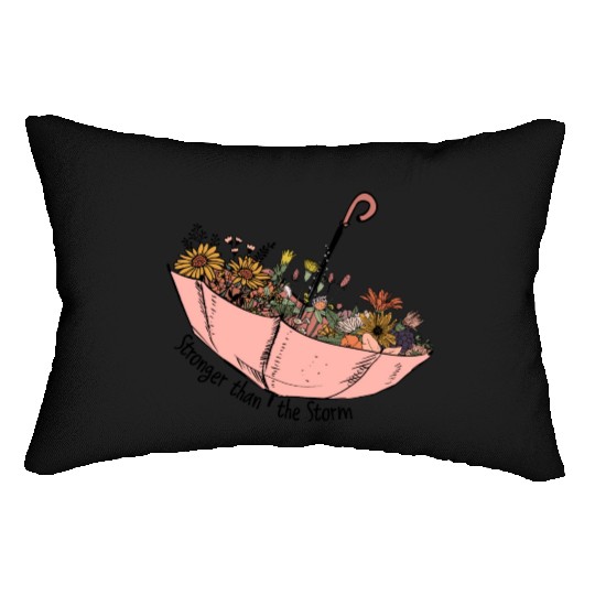 Stronger than the storm sublimation Lumbar Pillows