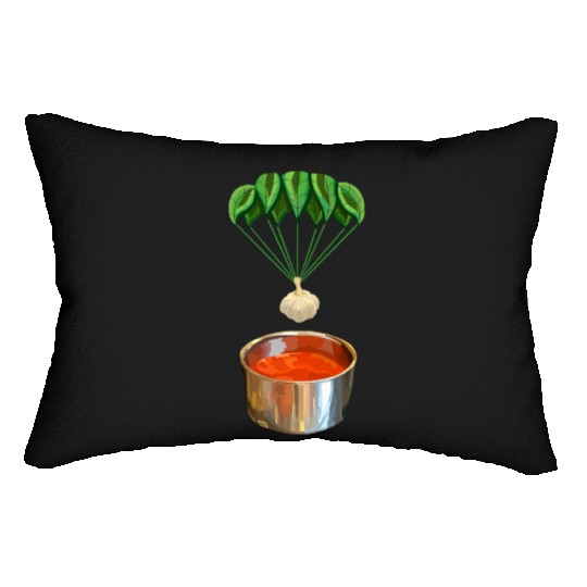 Italian Garlic Basil Tomato Sauce Lumbar Pillows