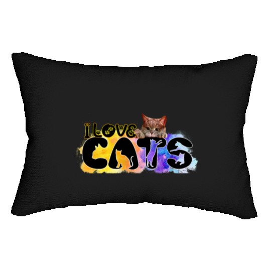 I love Cats Classic Lumbar Pillows