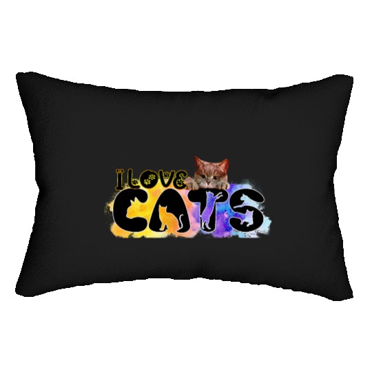 I love Cats Classic Lumbar Pillows
