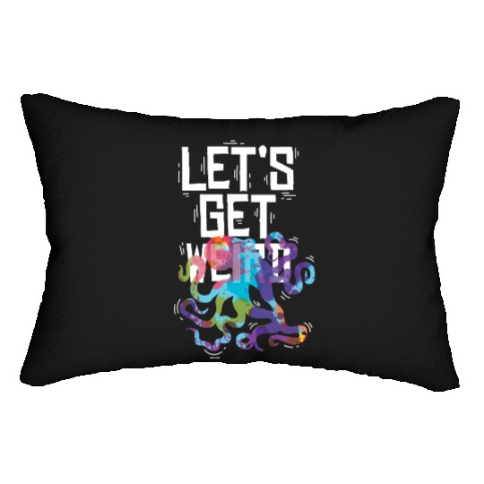 Let's get weird Animal Lover Gift Lumbar Pillows
