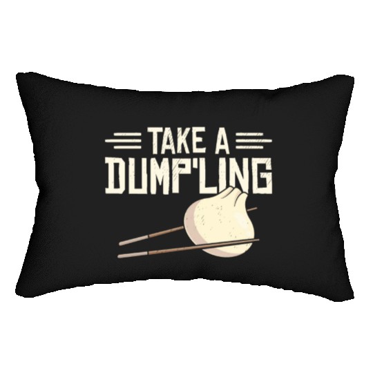Dumpling Asian Food Chinese Food Fan Lumbar Pillows