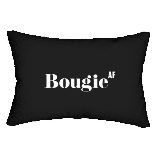 Bougie AF, Funny Rude As Fuck Lumbar Pillows