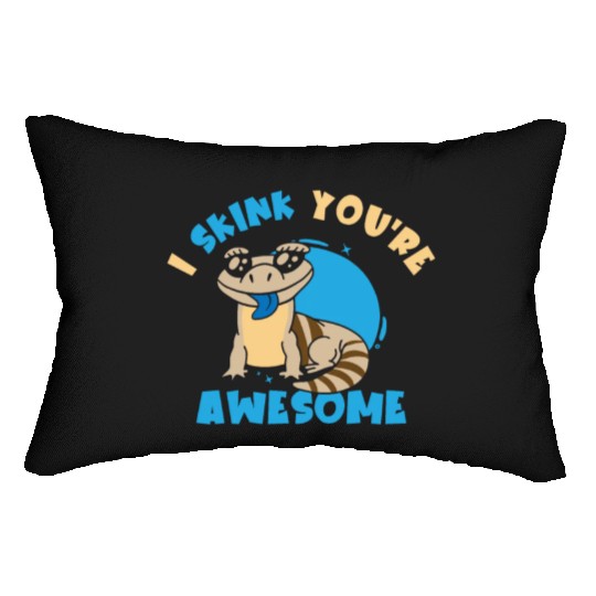 Herpetology Skink Lizard Wildlife Reptile Lumbar Pillows