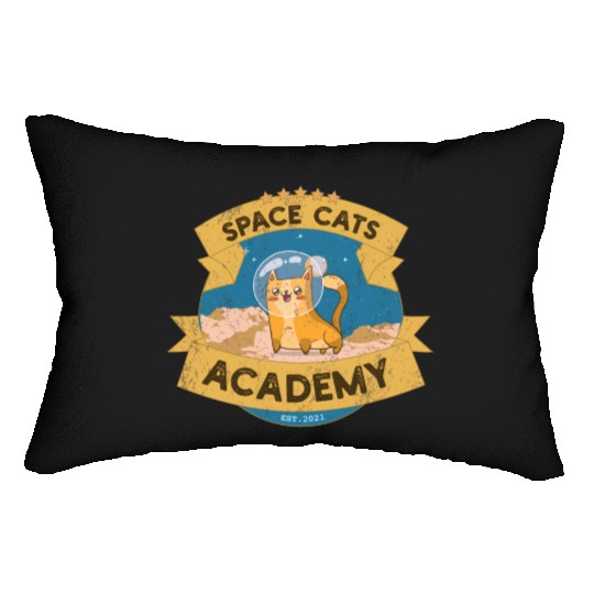 Space Cats Academy Lumbar Pillows