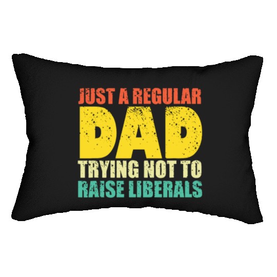 Mens Republican Just A Regular Dad Trying Not To Lumbar Pillows