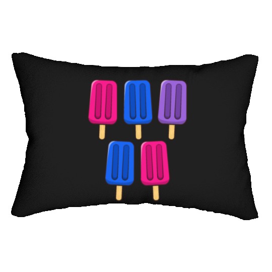 Bisexual Popsicles 4th of July Bisex Bi Subtle Lumbar Pillows