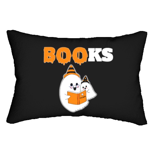 BOO Halloween Librarian Library English Teacher Lumbar Pillows