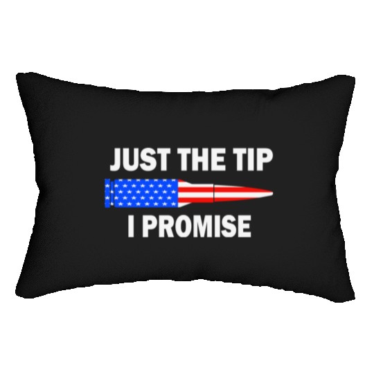 Just the tip I promise. Funny veterans day Lumbar Pillows