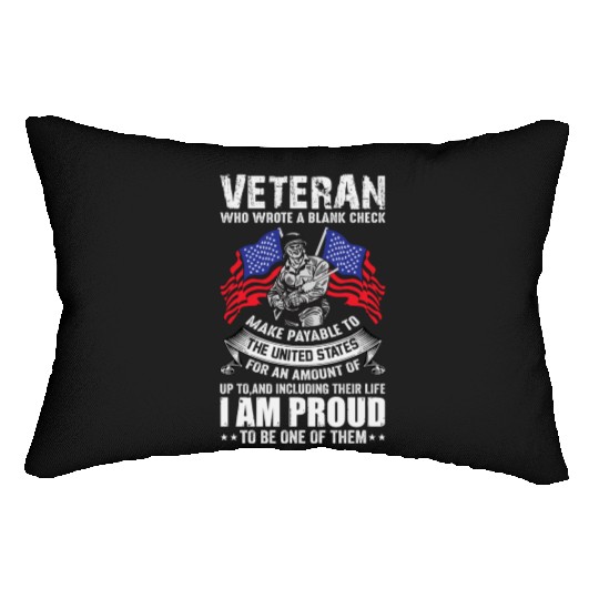 Veterans day celebration. Thank you veterans Lumbar Pillows