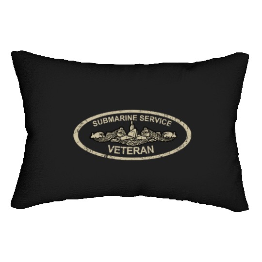 Vintage Us Navy Submarine Service Veteran T Lumbar Pillows
