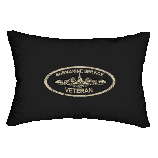 Vintage Us Navy Submarine Service Veteran T Lumbar Pillows