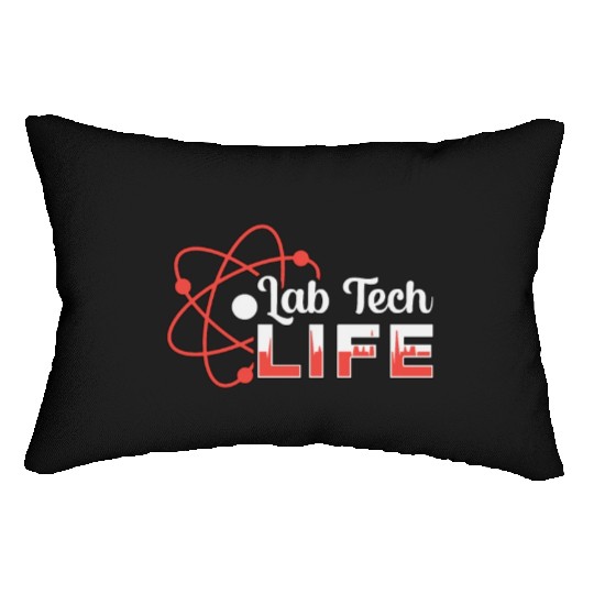 Lab Tech Life Laboratory Science Technician Gift Lumbar Pillows