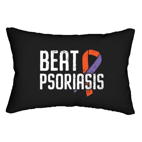 Beat Psoriasis Skin Disease Psoriasis Awareness Lumbar Pillows