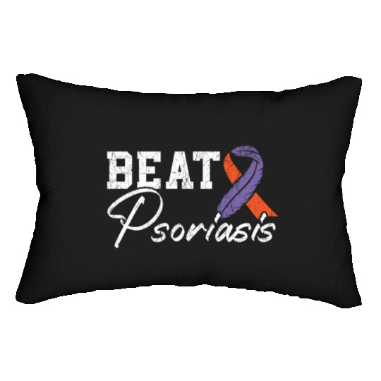 Beat Psoriasis Skin Disease Psoriasis Awareness Lumbar Pillows
