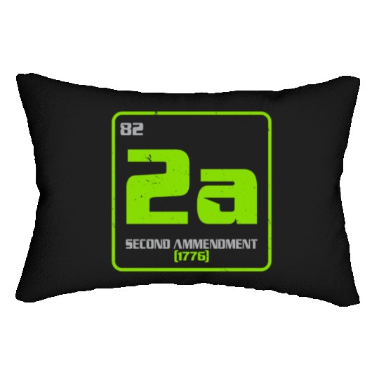 Second Amendment Gun Rights 2nd Amendment America Lumbar Pillows